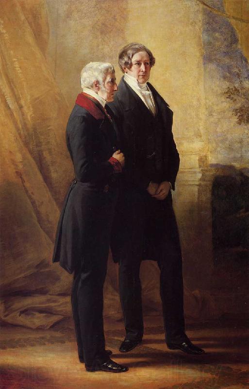 Franz Xaver Winterhalter Arthur Wellesley, 1st Duke of Wellington with Sir Robert Peel Germany oil painting art